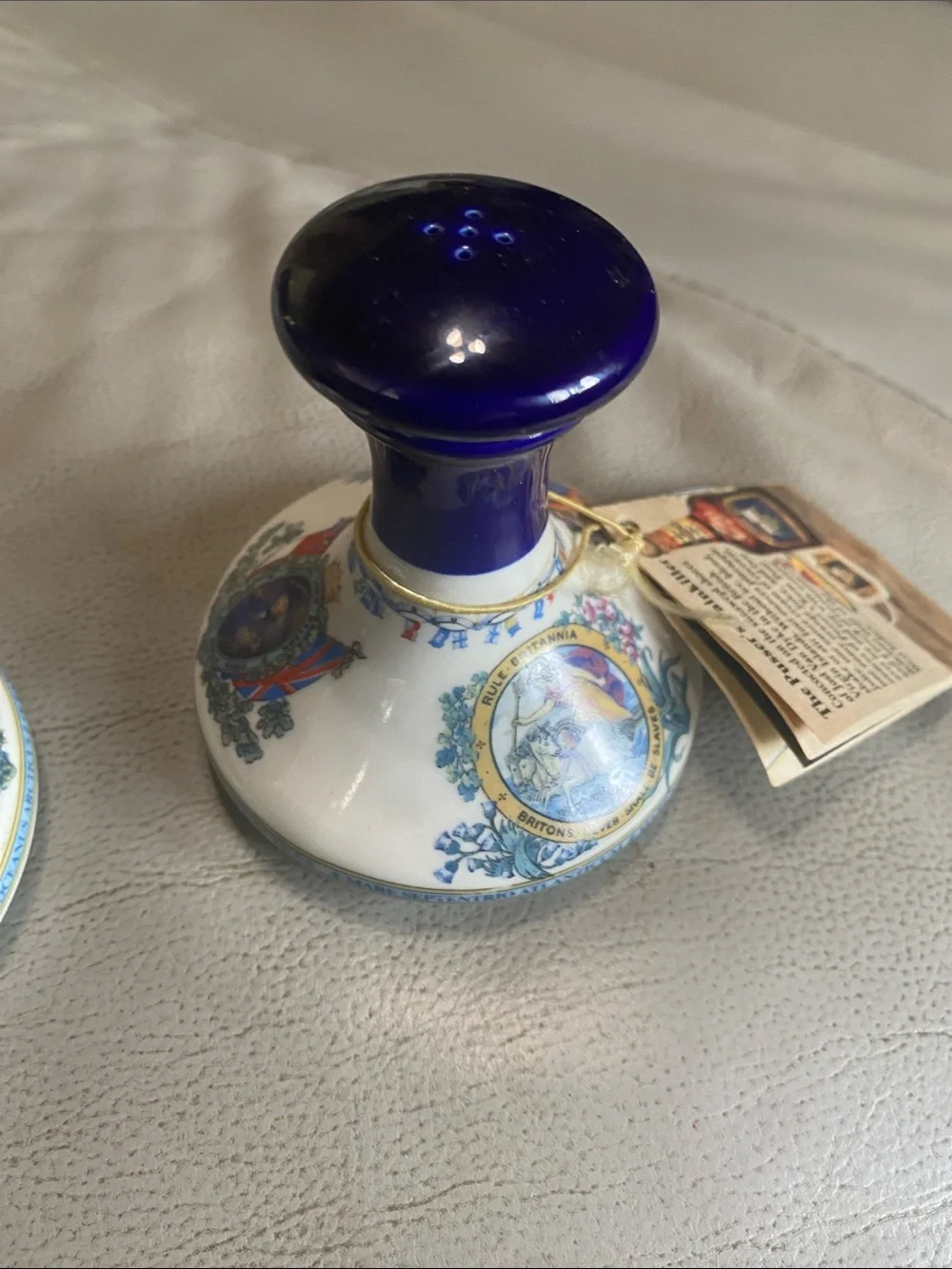 Two Vintage Pussers Rum decanters